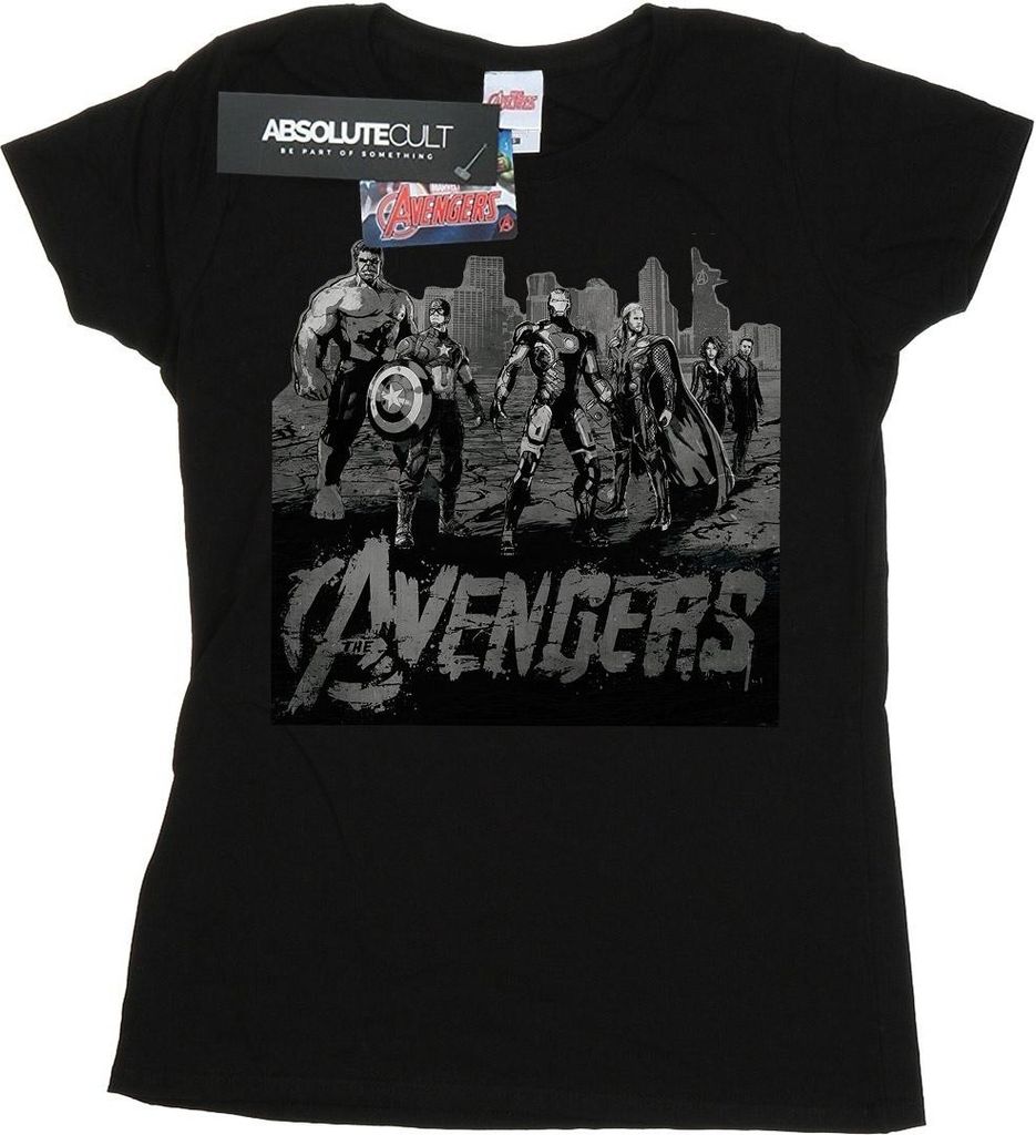 Marvel - "Avengers" T-Shirt für Damen BI8673 (S) (Schwarz)
