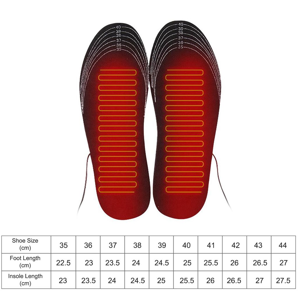 35-46 Beheizte Elektrisch Beheizbare Einlegesohlen Schuhheizung Schuhwärmer Gr 