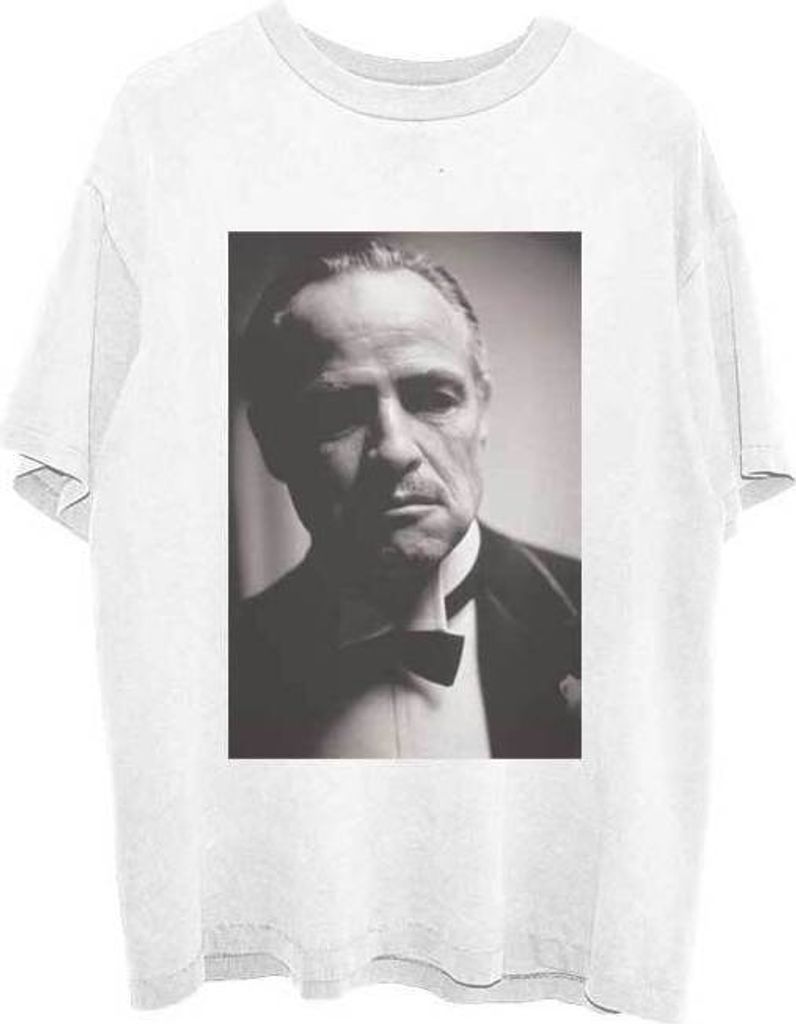 The Godfather - "Brando" T-Shirt für Herren/Damen Uni RO5019 (M) (Weiß)