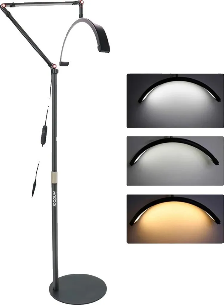 Luce di Riempimento LED Dimmerabile Nera per Streaming e Video Pro