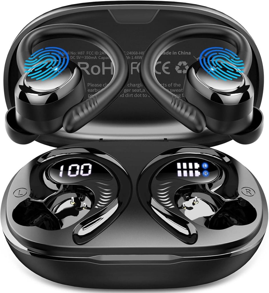 Bluetooth 5.4 Sport Kopfhörer In Ear Kabellos mit 6D Produktbild 