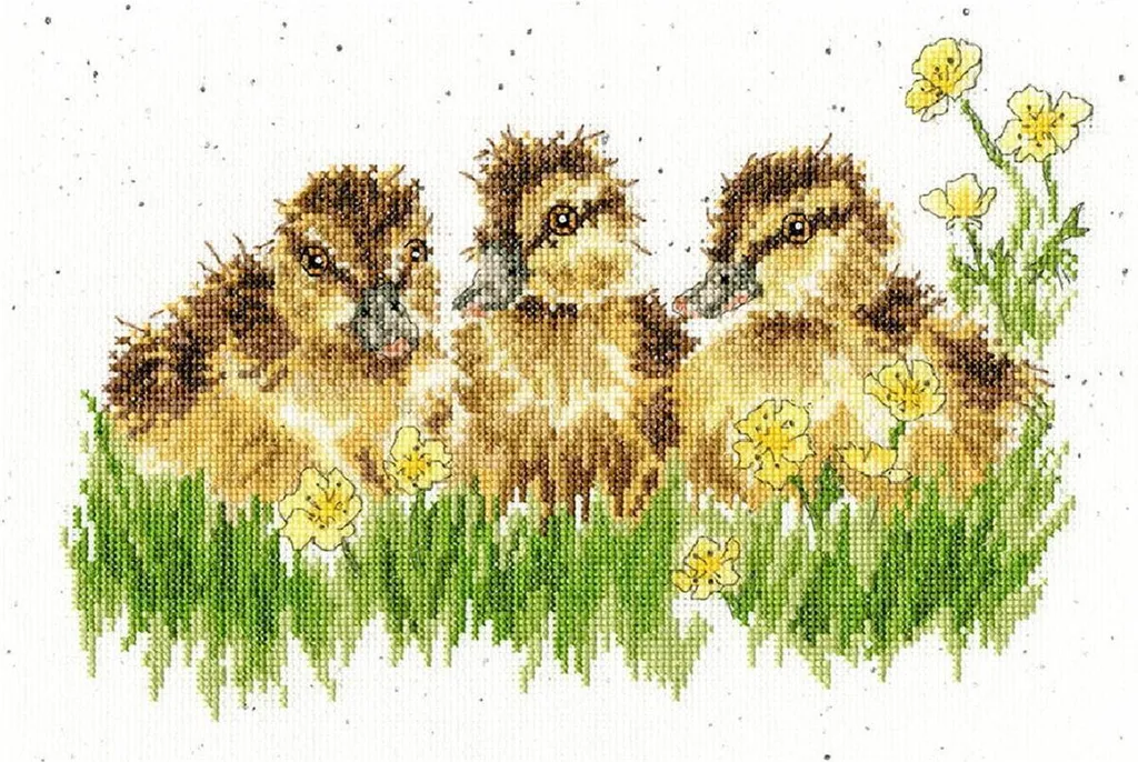 Bothy Threads Kit Punto Croce - Power - Tela Aida Zweigart 14 Count Con Cotoni E Istruzioni - Dimensioni Finali 26x26 Cm