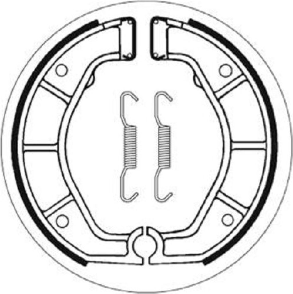 Bremsbacke SBS 2143 Maße: 200 x 27 BMW R100 R RT R80 800 92-95