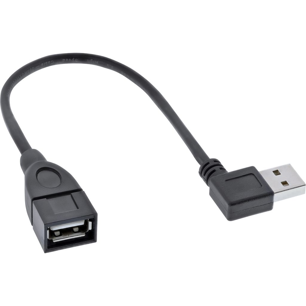 InLine® 34602R Rallonge Smart USB 2.0 coudée, prise/prise Image du produit 
