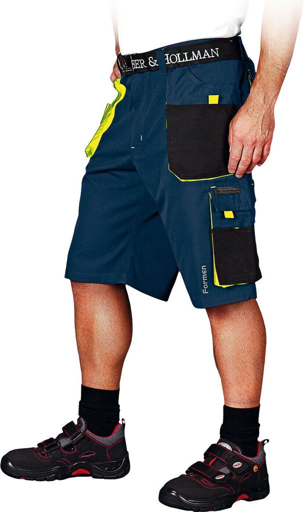 KURZE Arbeitshose Sicherheitshose Schutzhose Hose Sommer Shorts (LH-FMN-TS-GBY) Gr. XXL