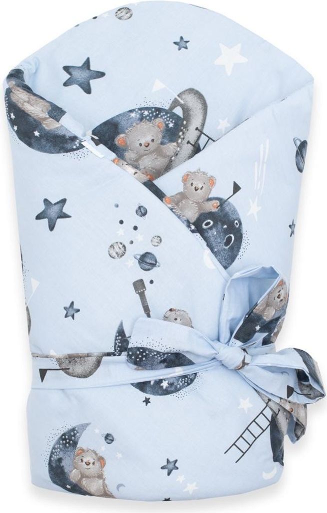 Dětská zavinovačka New Baby Teddy bear in space 80x80 cm Obrázek produktu 
