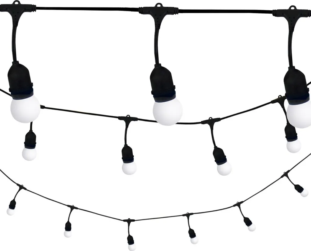 Guirlande d'extérieur pour terrasse et jardin 5,6m ambiance guinguette