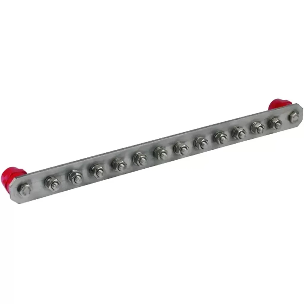 Rail de terre Inox V2A 472239 Dehn 505x40mm pour protection foudre M10