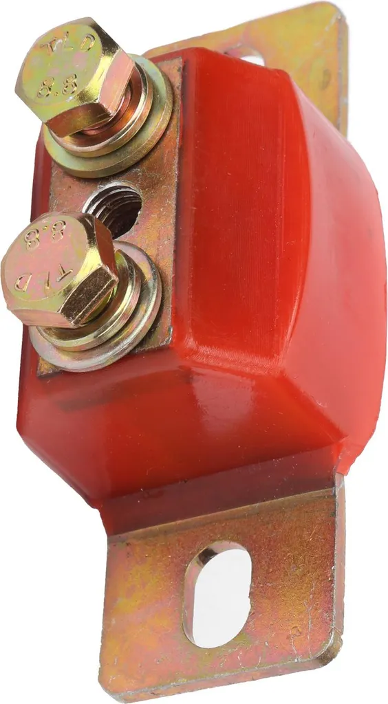Support de boîte Chevy rouge en polyuréthane résistant à 2 trous - 3
