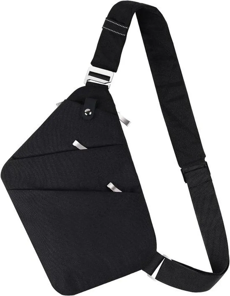 Petit sac à bandoulière noir antivol : fini les pickpockets en voyage !