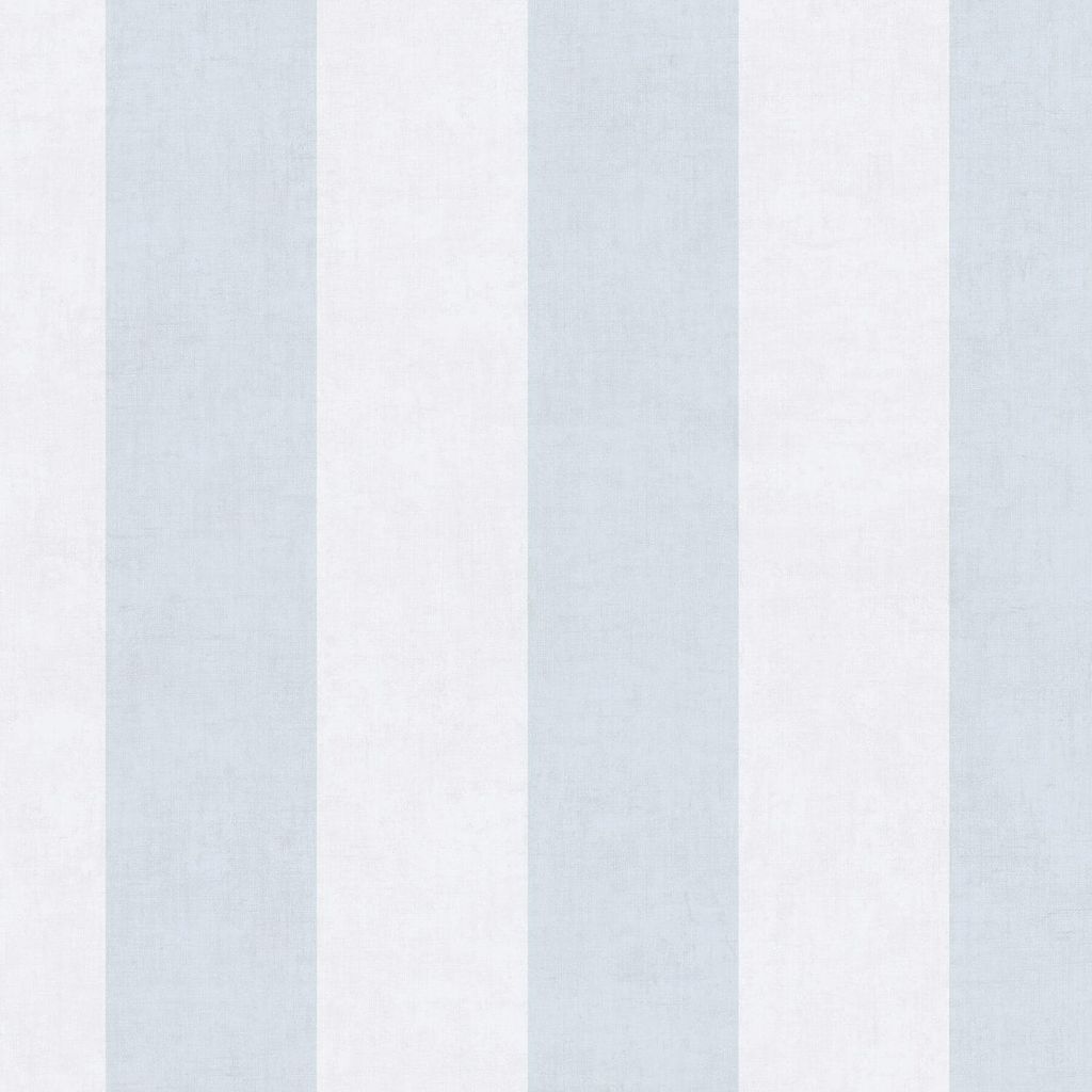 Profhome 770784-GU Streifen Tapete Kindertapete matt blau hell-grau weiß 5,33 m2