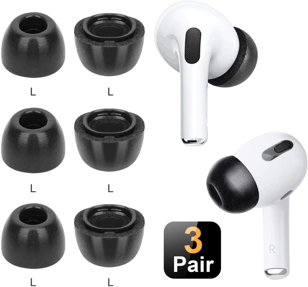 6 STÜCKE Memory Foam Ohrstöpsel Ohrhörer Für Apple Airpods Pro Kopfhörer Zubehör 