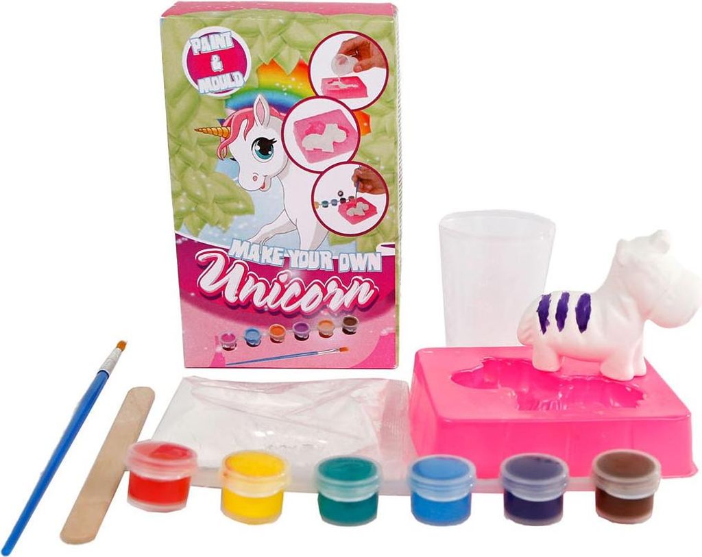 Bemale dein eigenes Einhorn aus Gips Produktbild 