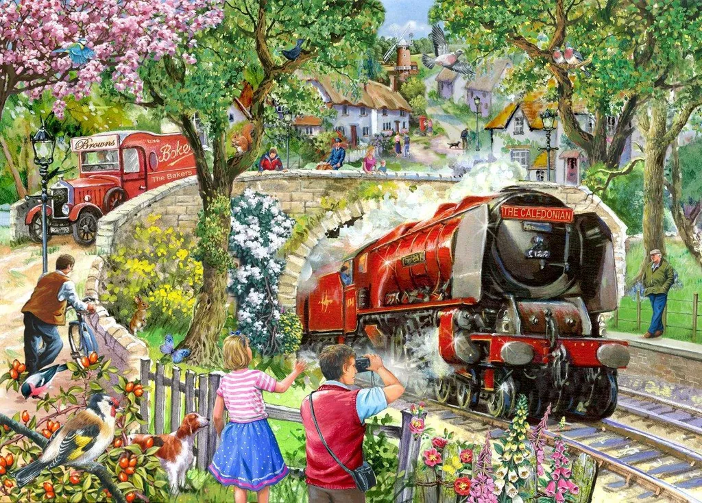 Puzzle de 500 pièces pour adultes Maison des Puzzles Daily Express carton