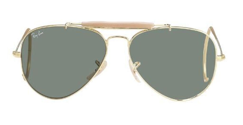 Ray-Ban OUTDOORSMAN, Erwachsener, Uni, Pilot, Gold, Nicht-polarisierte Linse, Metall