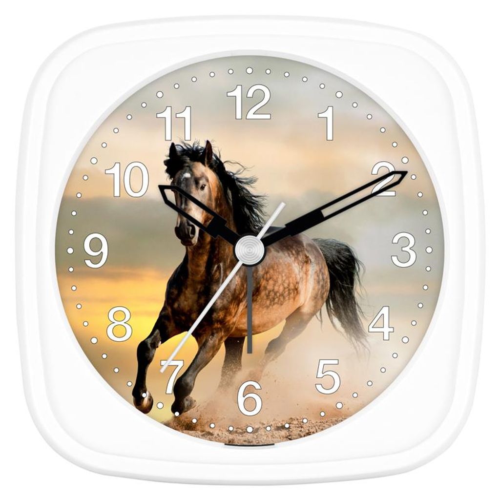 Detský budík EUROTIME Horse - Kôň pred západom slnka Obrázok produktu 