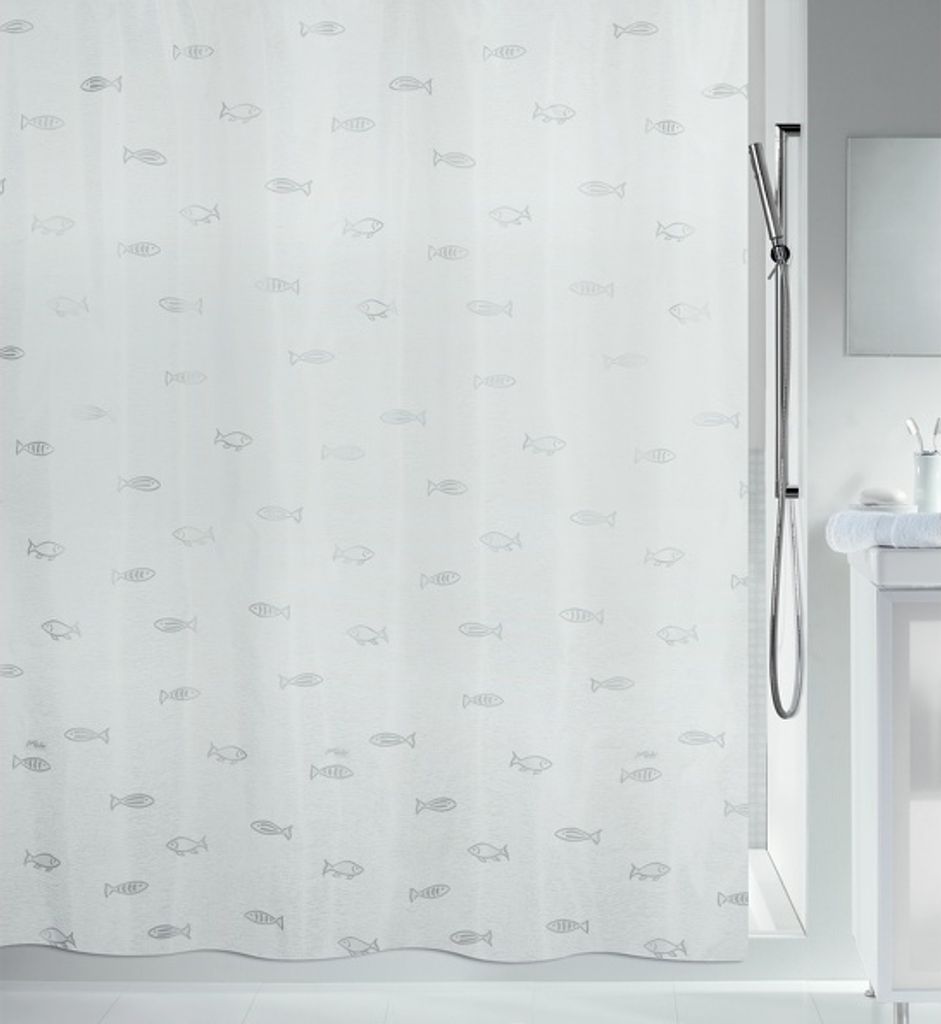 Spirella Duschvorhang Textil "Kos silver", vers. Größen Produktbild 
