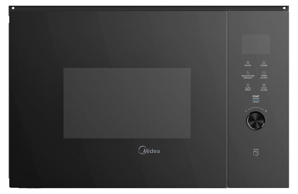 Midea TG925H3MTBL Einbau Mikrowelle 900 Watt mit Grill 1000W, 25l Schwarz - inkl.