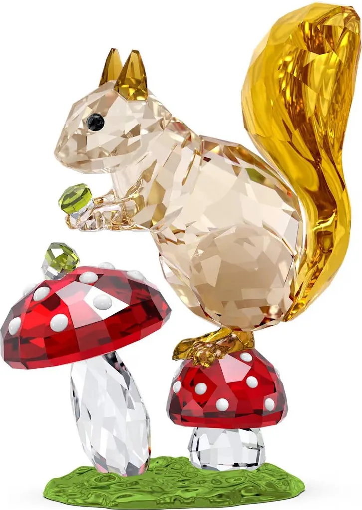 Swarovski Idyllia Écureuil et Champignon 5684343 Objet de Décoration