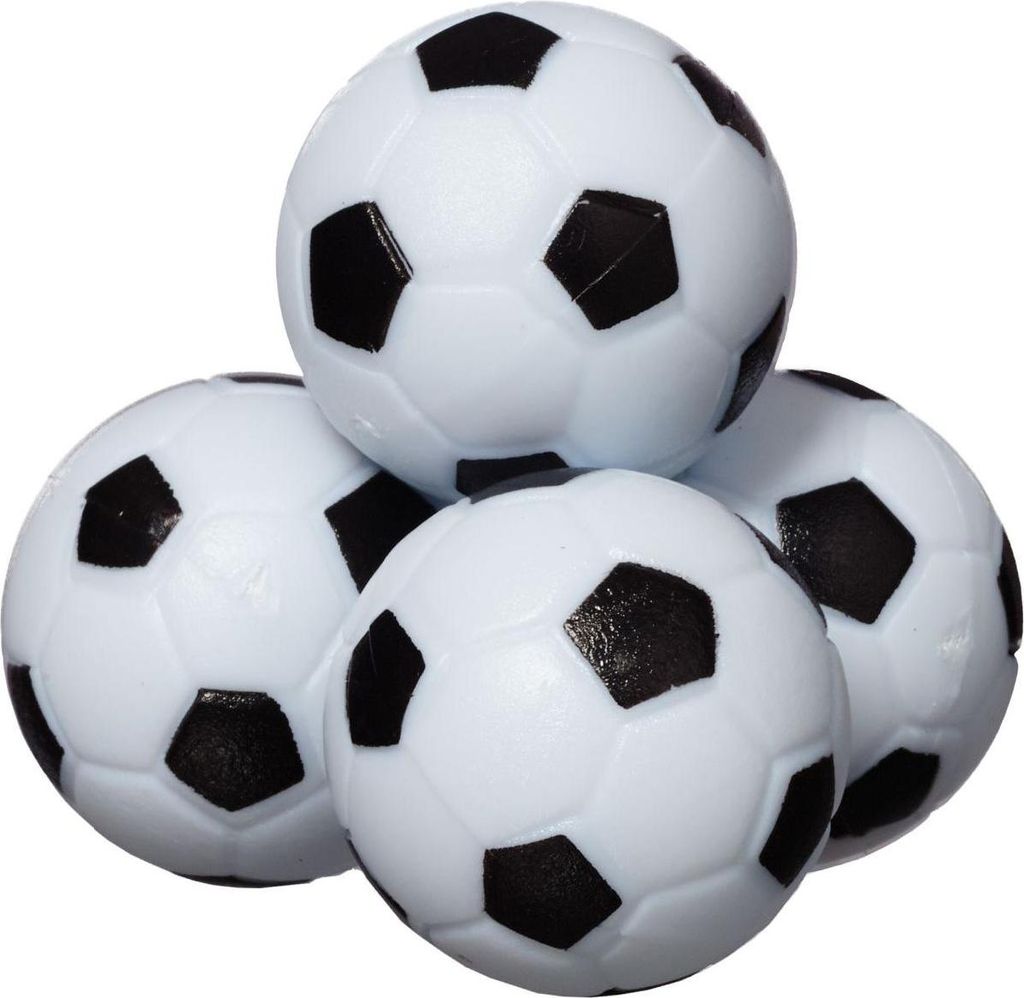 A pile of miniature soccer balls.