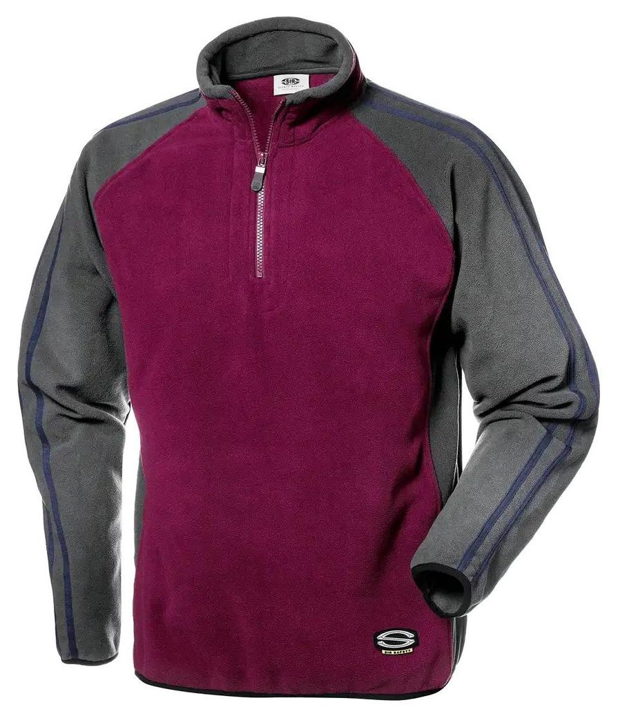 Sir Safety Arbeitsjacke Sirflex Microfleece Thermo aus 100% Polyester für Herren, M, Pflaume/Grau