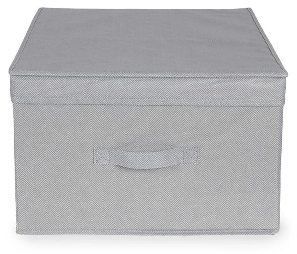 Boîte de rangement anti-poussière Compactor Wos grise pliable 50L