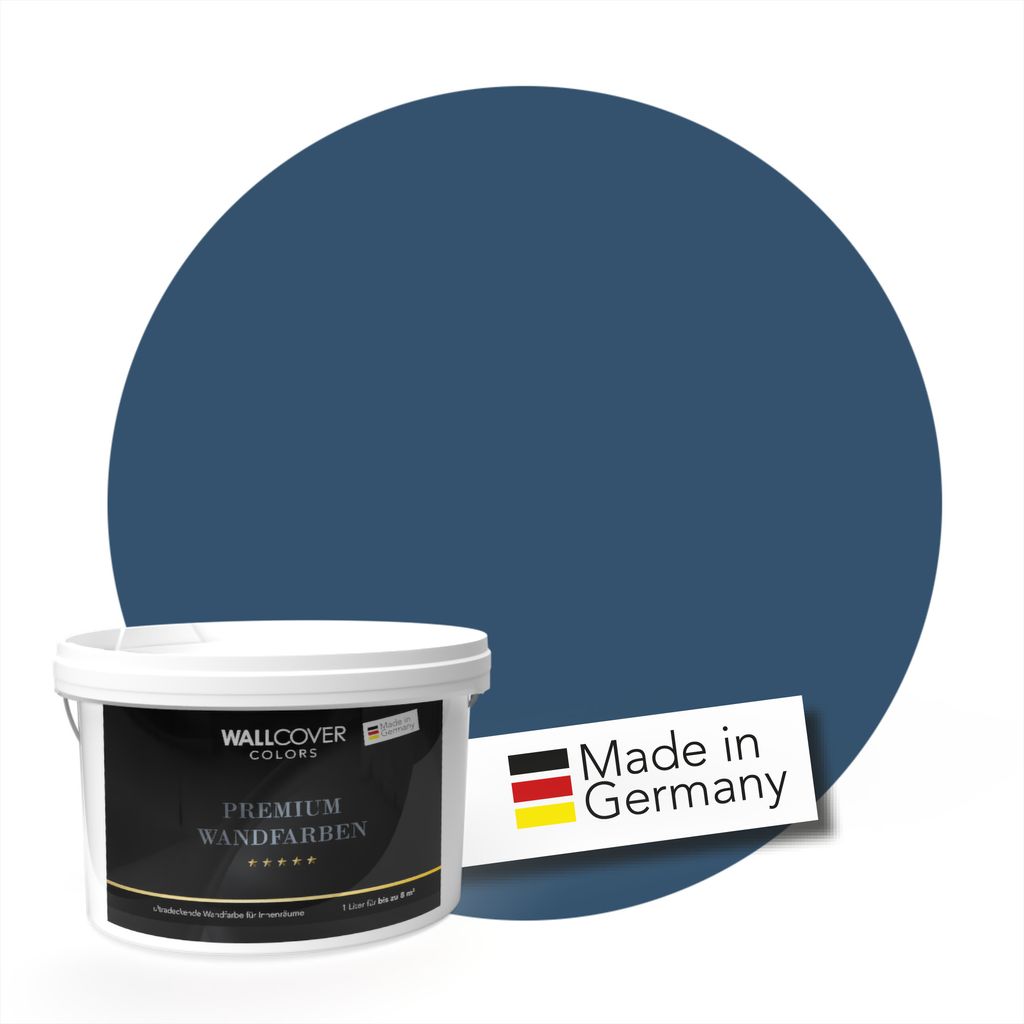 WALLCOVER PREMIUM Wandfarbe Magisches Mitternachtsblau Hochdeckend Matt 2,5L für
