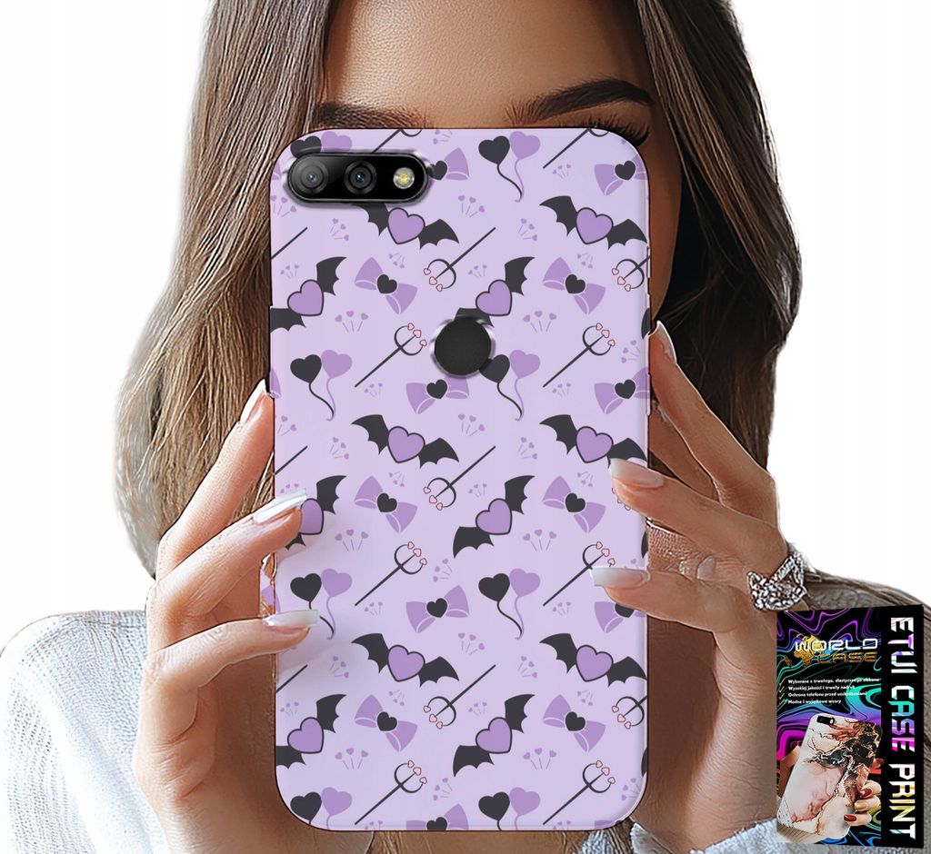 Fall Für Huawei Y7 2018 - Modische Designs Gabel Herzen Bögen Bogen