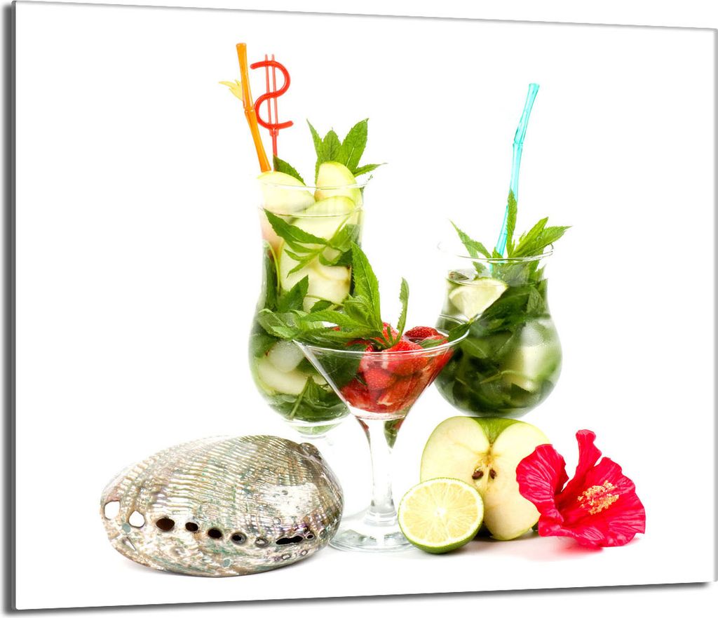 Glas-Herdplattenschutz 60x52 Fruit