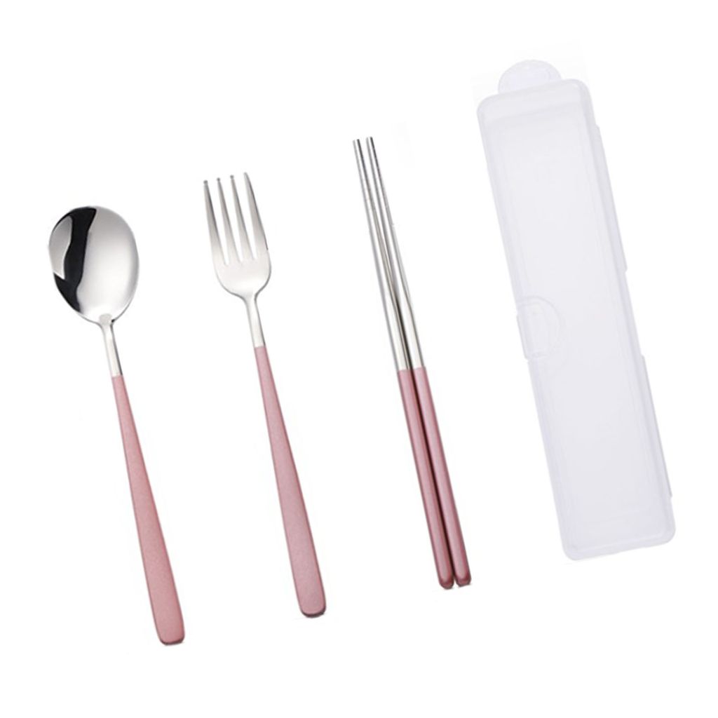 Edelstahl-Besteck, Geschirr-Set, Besteck-Set, Edelstahl-Besteck, Reise-Besteck, tragbares Geschirr