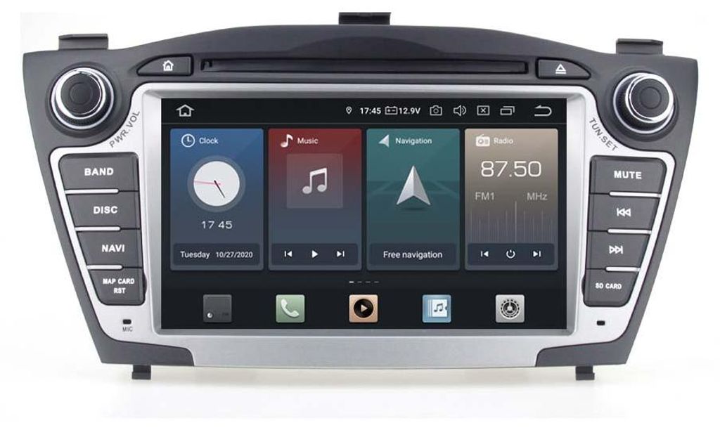 Für HYUNDAI iX35 Tucson 7" Touchscreen Android Autoradio Produktbild 