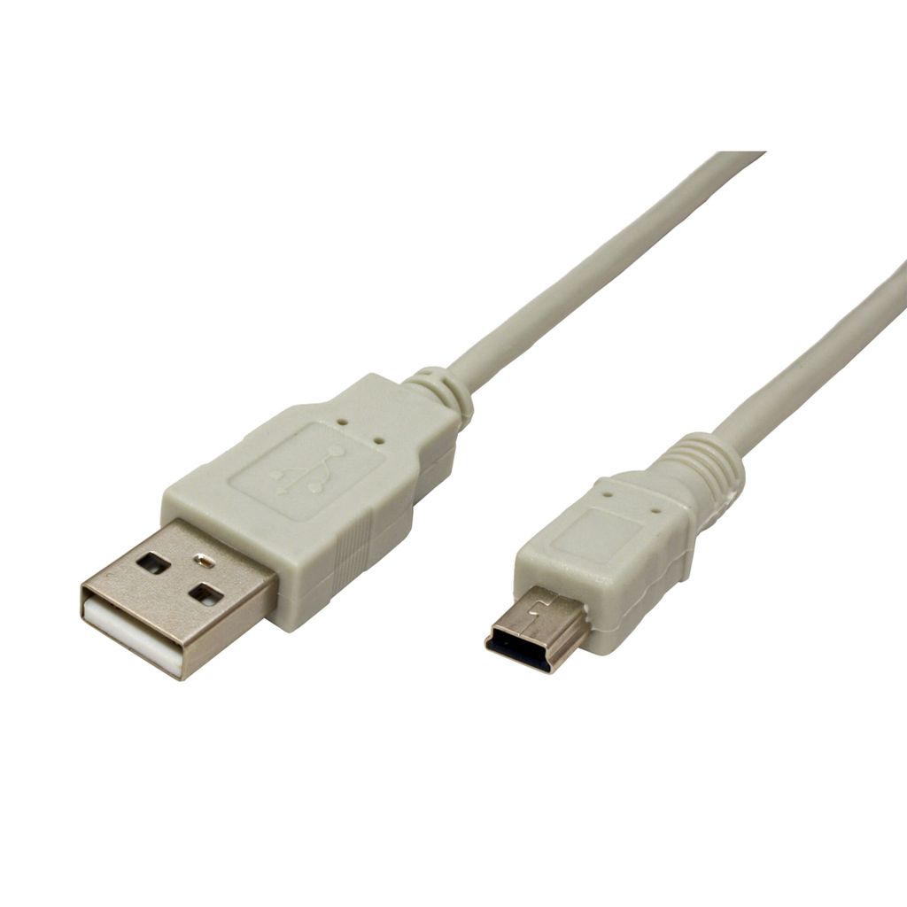STANDARD USB 2.0 Kabel, Typ A - 5-Pin Mini, 3 m Produktbild 