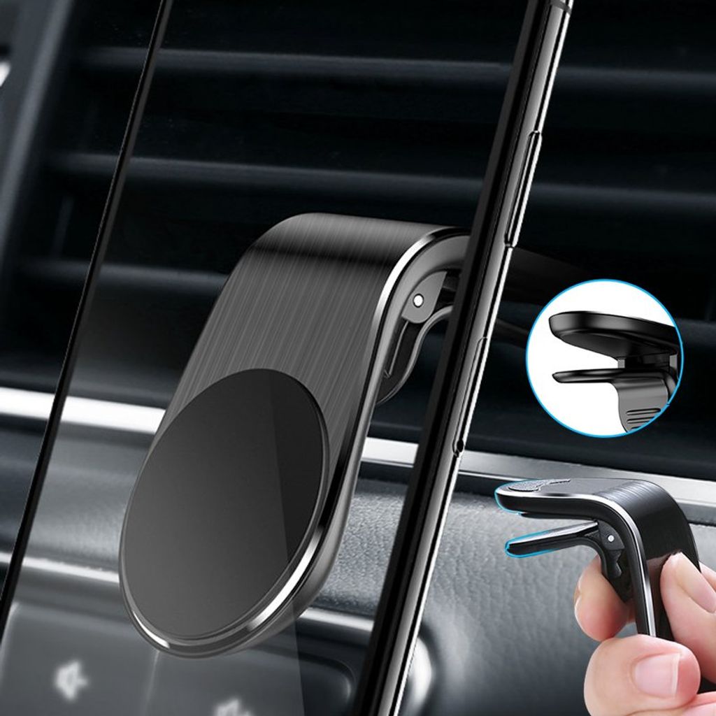 Mobilefox Universal Magnet Halterung Auto Handy KFZ Halter Smartphone  Lüftung Lüftungsschlitze Lüftungsgitter