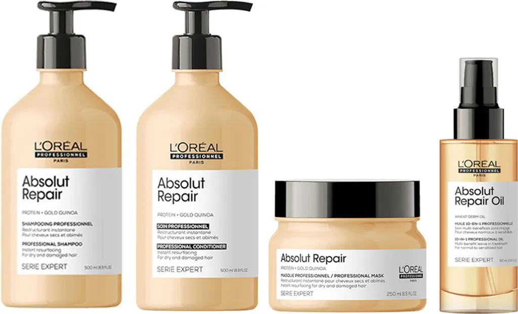 Réparer les Cheveux Cassants avec le Coffret L'Oréal Absolut Repair 500ml