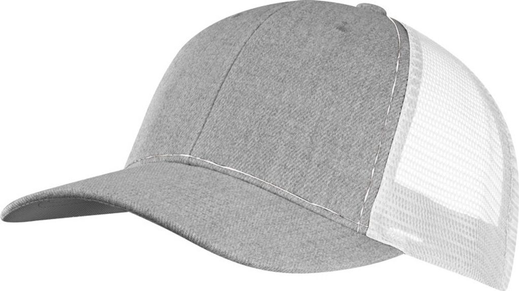 Basecap mit Netz / Farbe: grau-weiß Produktbild 