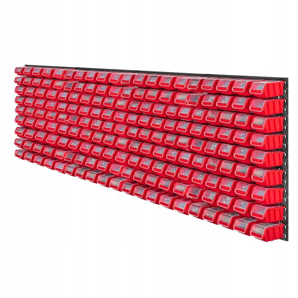 KADAX Werkzeugwandregal Groß, 232x78cm Lagersystem aus robustem Kunststoff