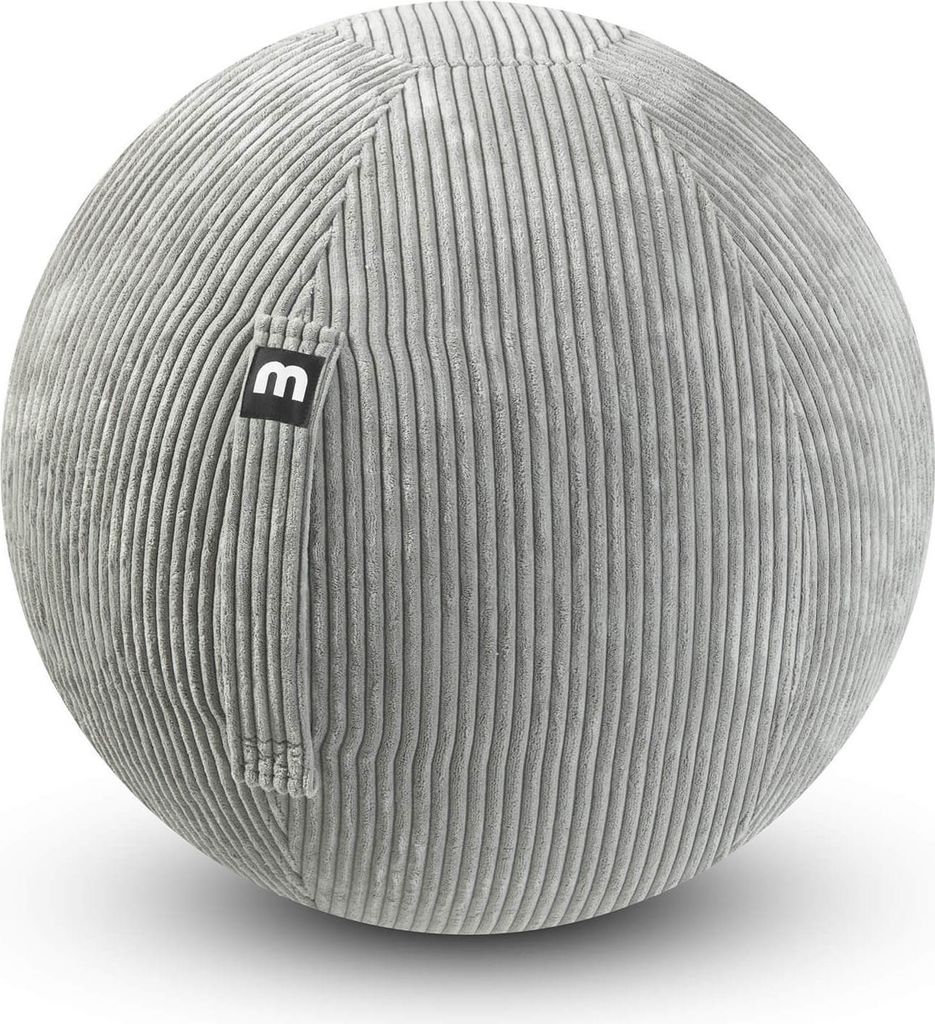 mokebo Cord Sitzball Büro ergonomisch 'Der Sportliche', mit Pumpe oder Pezziball mit Stoff- oder Cordbezug, 65cm Breite, Bürostuhl Alternative f...