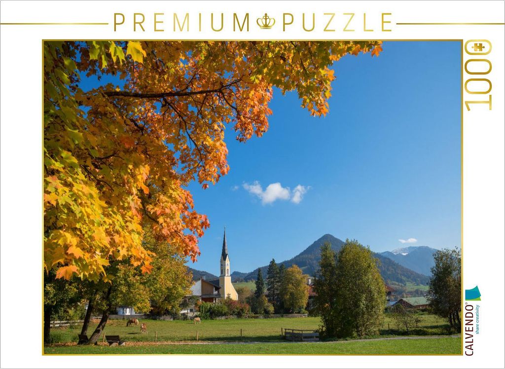 CALVENDO Puzzle Kurort Schliersee | 1000 Teile Lege-Größe 64x48cm Foto-Puzzle für glückliche Stunden