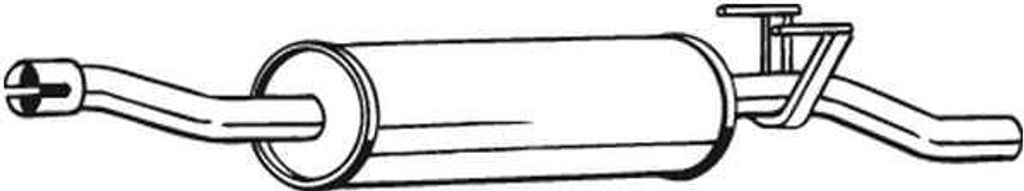 BOSAL Mittelschalldämpfer (280-171) für MERCEDES-BENZ Sprinter 3,5-T 5-T 3-T