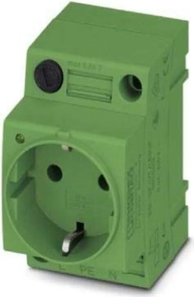 Prise de courant jaune Phoenix Contact 1068028 pour armoire électrique