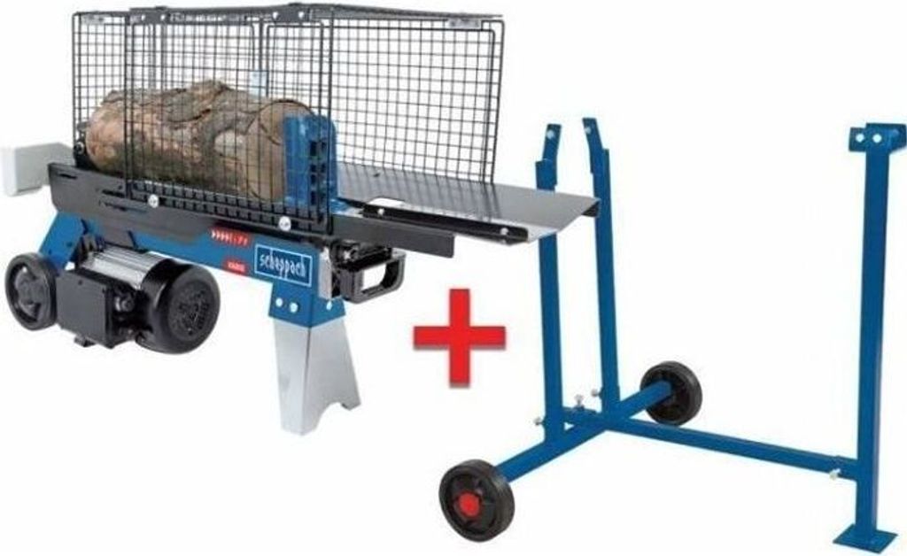 Elektrischer Holzspalter 7 T 2200 W SCHEPPACH (HL760L) mit Stütze (HL760LS)