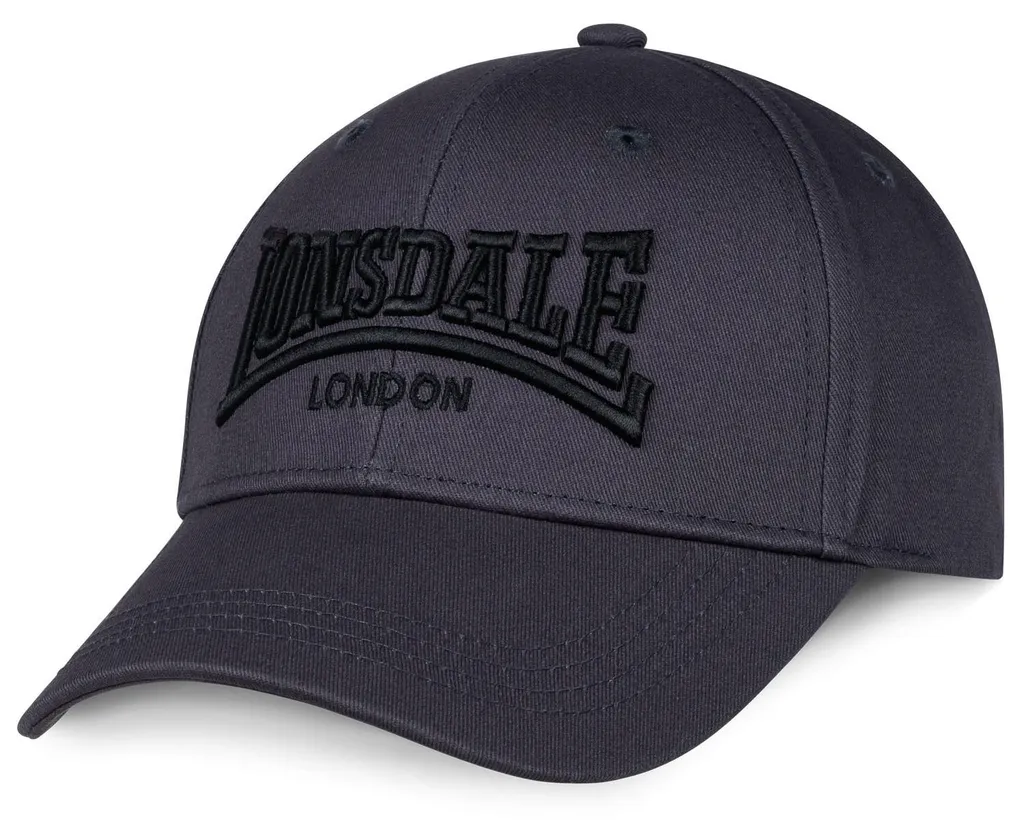 Casquette Lonsdale FLIXTON Gris Foncé et Noir - Taille Unique Homme