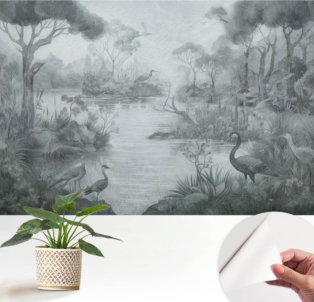 Fototapete selbstklebend - 152x104 cm - Tapete - Wandtapete - Wandbilder - Klebefolie - Dekofolie - Tapete Folie - Wand - Dekoration - Wohnzimmer -...