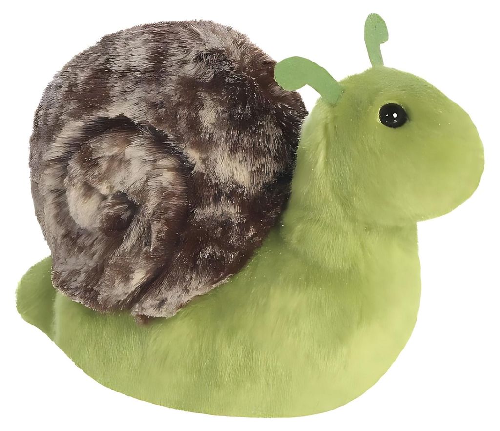 Aurora, 31859, Mini Flopsie Slow Schnecke, 20,5cm, Eco-Friendly Plüschtier, Grün & Braun