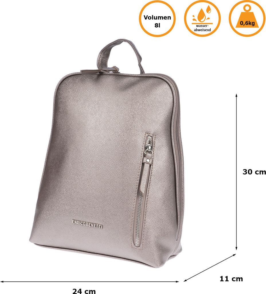 Großer Damen Roll up Rucksack Plane Tasche Fahrradrucksack Kurier Rollup Bag Anthrazit