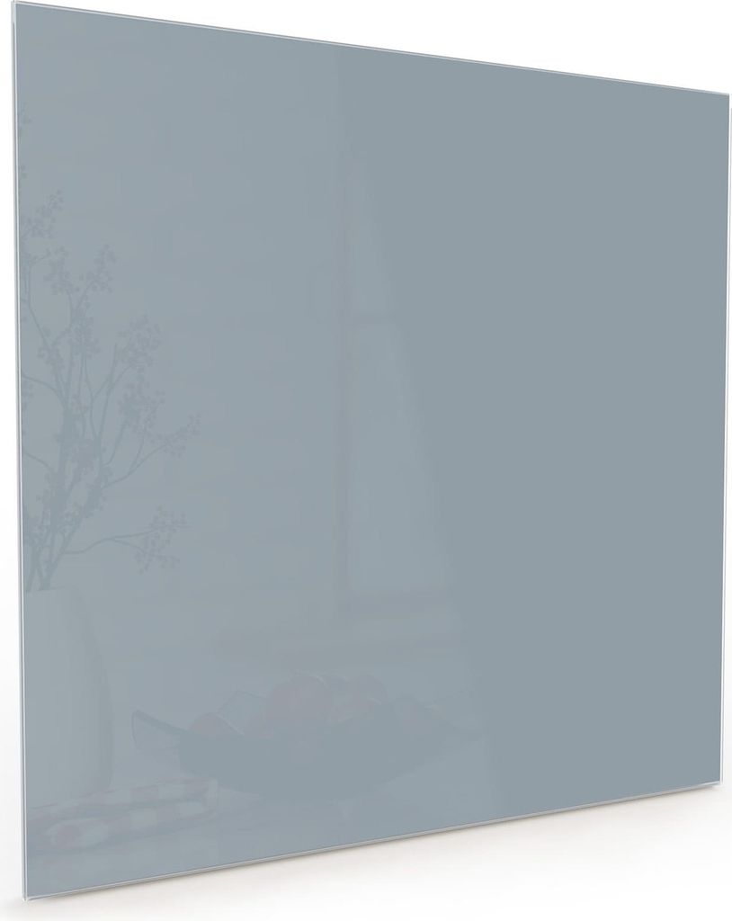 Küchenrückwand Spritzschutz Glas mit Motiv Grauer Hintergrund II 40 x 40 cm