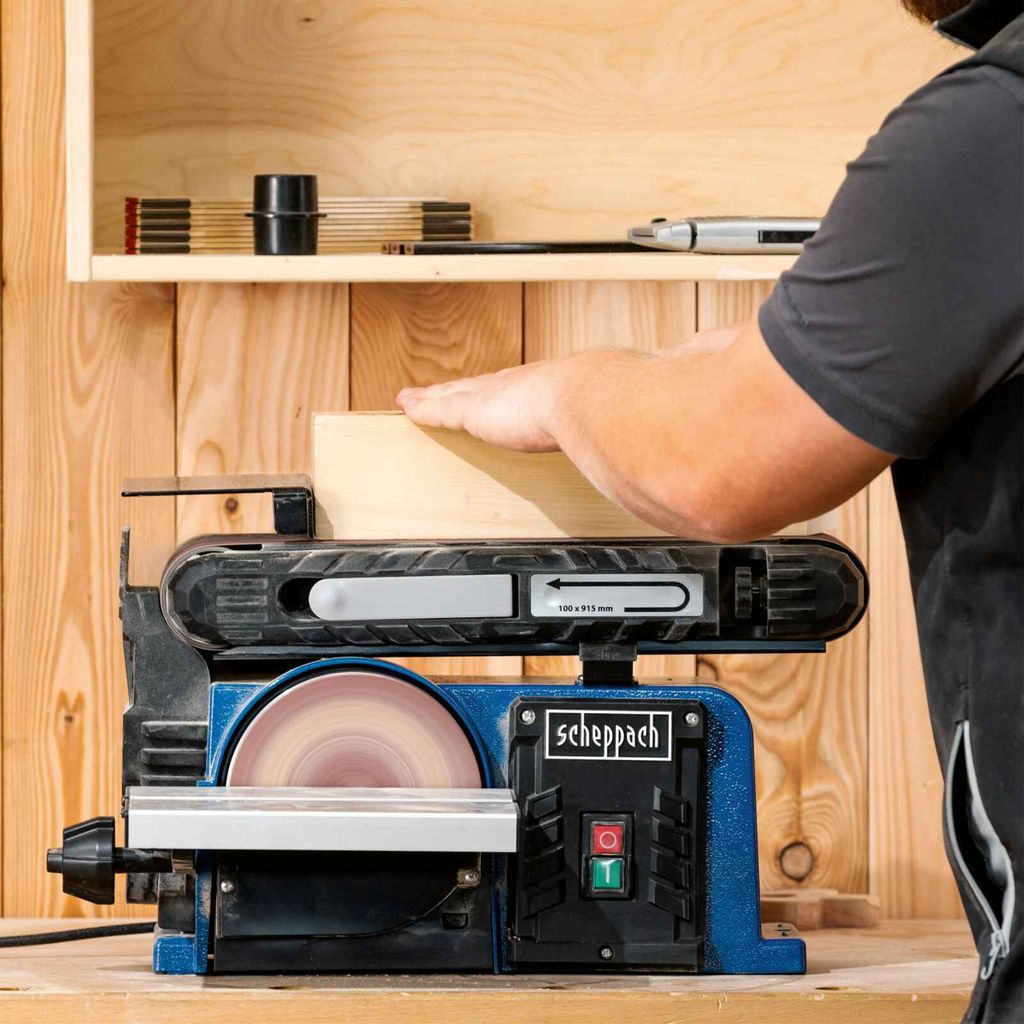 Scheppach Band- und Tellerschleifer BTS900 mit 6-tlg. Produktbild 8