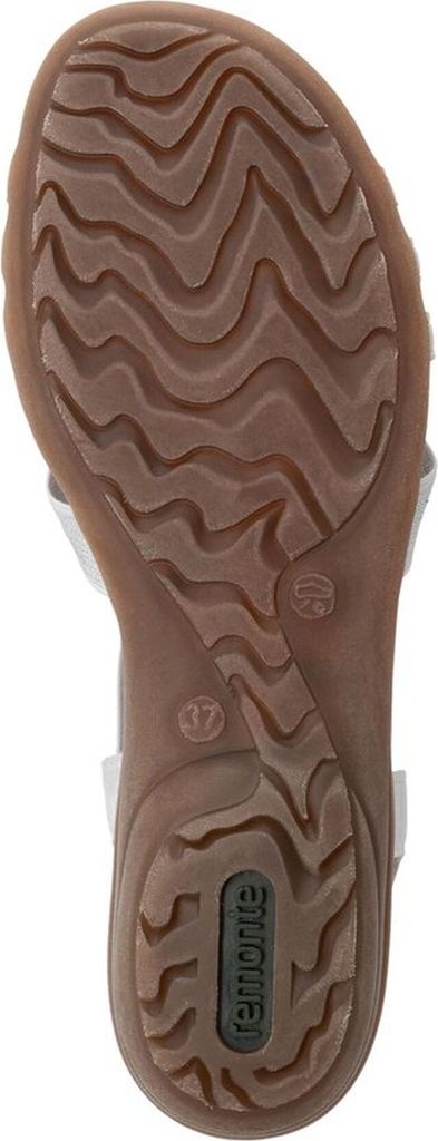 Remonte Damen Sandale elegant mit Gummizug aus Kunstleder und TR-Sohle R3605, Größe:37 EU, Farbe:Weiß