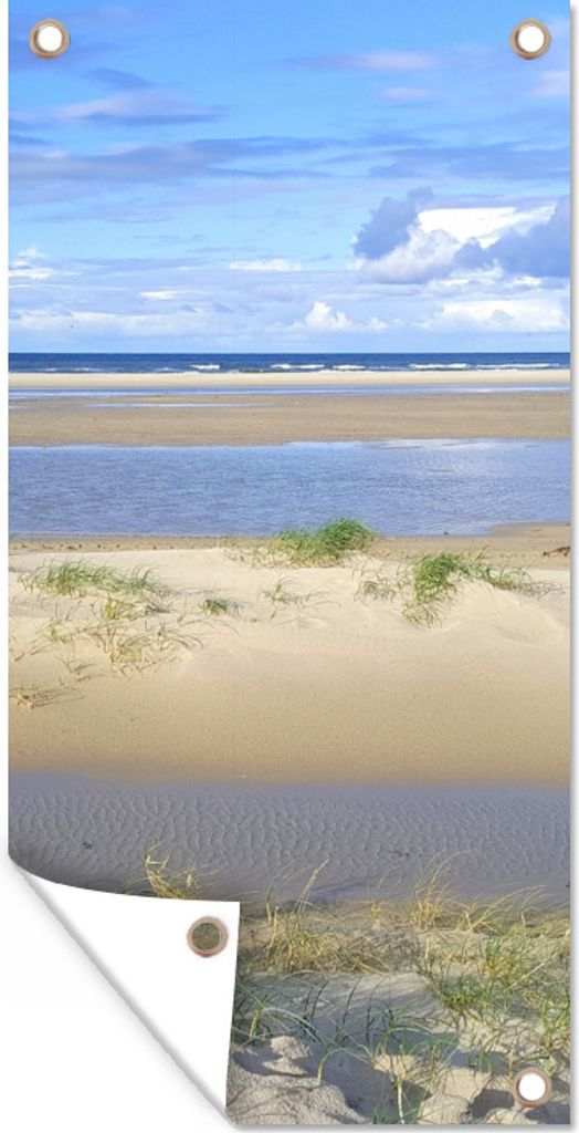 MuchoWow 30x60 cm Outdoor-Poster Gartendeko Sichtschutz Garten Poster für den Garten Die Dünen von Vlieland