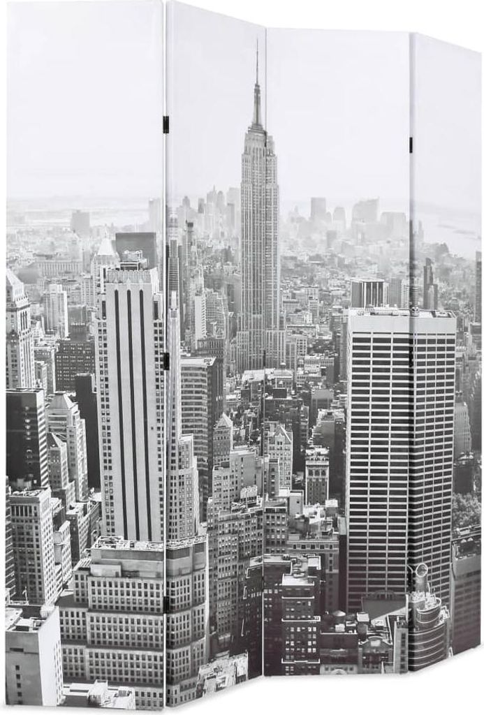 vidaXL Rozdeľovač izieb skladací 160 x 170 cm New York cez Obrázok produktu 